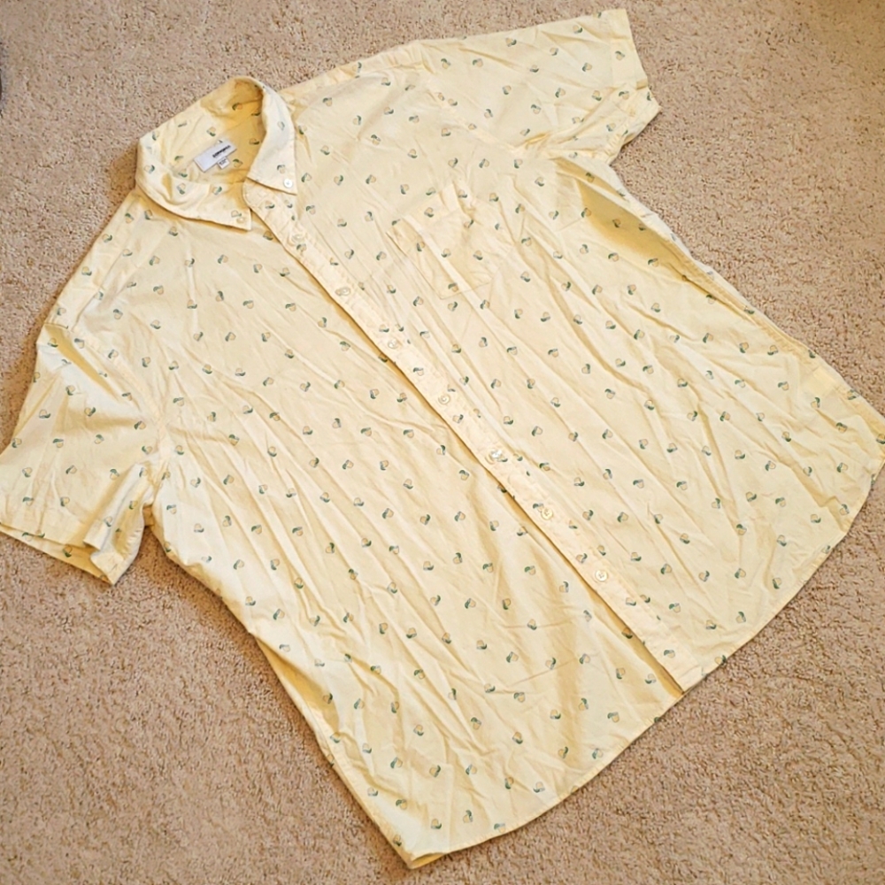 Sonoma cocktail print button down shirt size XXL